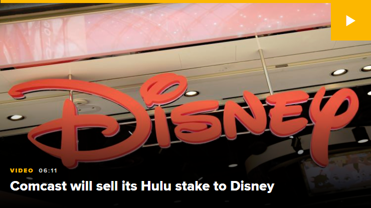 Disney to take full control over Hulu, Comcast has option to sell its stake in 5 years